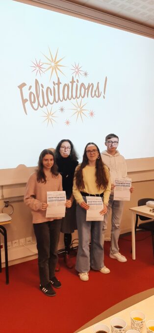 Remise des certifications TOEIC